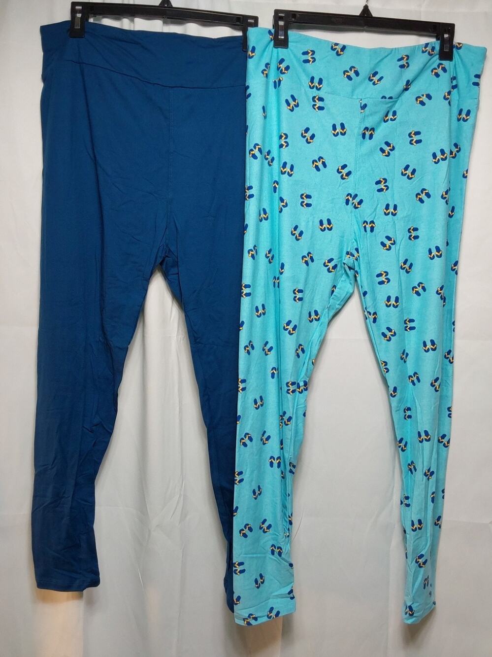 LuLaRoe TC2 Multicolor High-Waist Ankle Leggings 2 Pack #J18